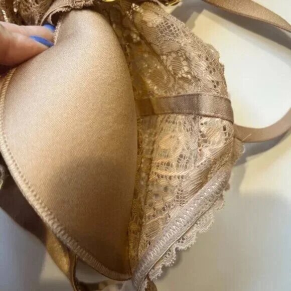 NWT Aerie Real Power Lace Wireless Racerback Padded Balconette Bra Size 36C NEW - Picture 9 of 10